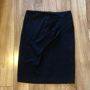 Rouched-front Pencil Skirt